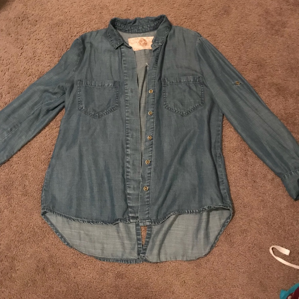 Denim button up shirt